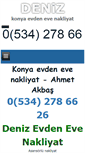Mobile Screenshot of denizevdenevenakliyat.com